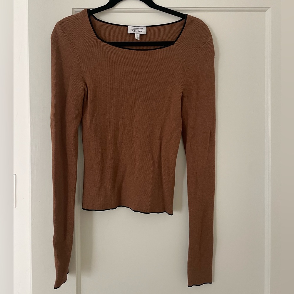 & Other Stories Bodycon, Ribbed Long Sleeve, Size M
